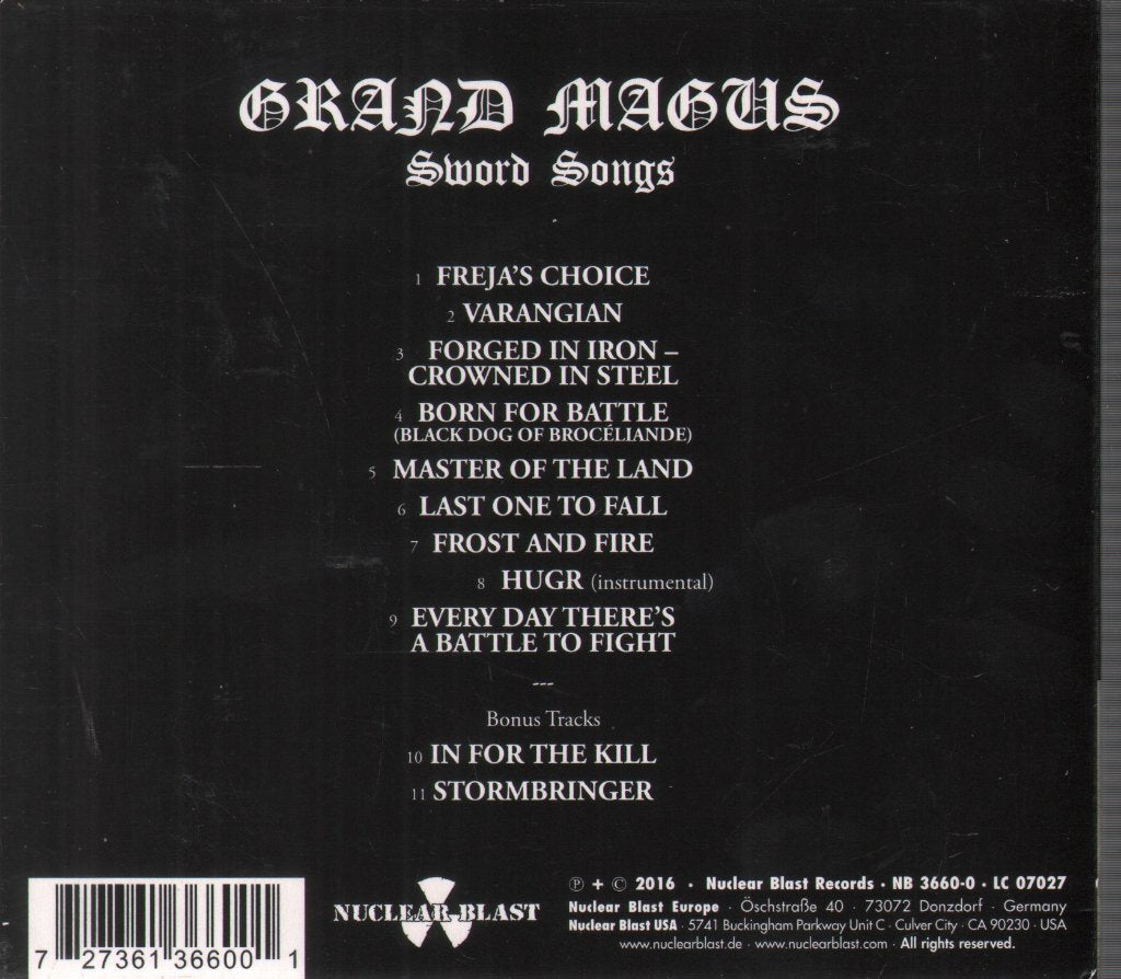 Grand Magus - Sword Songs - Cd