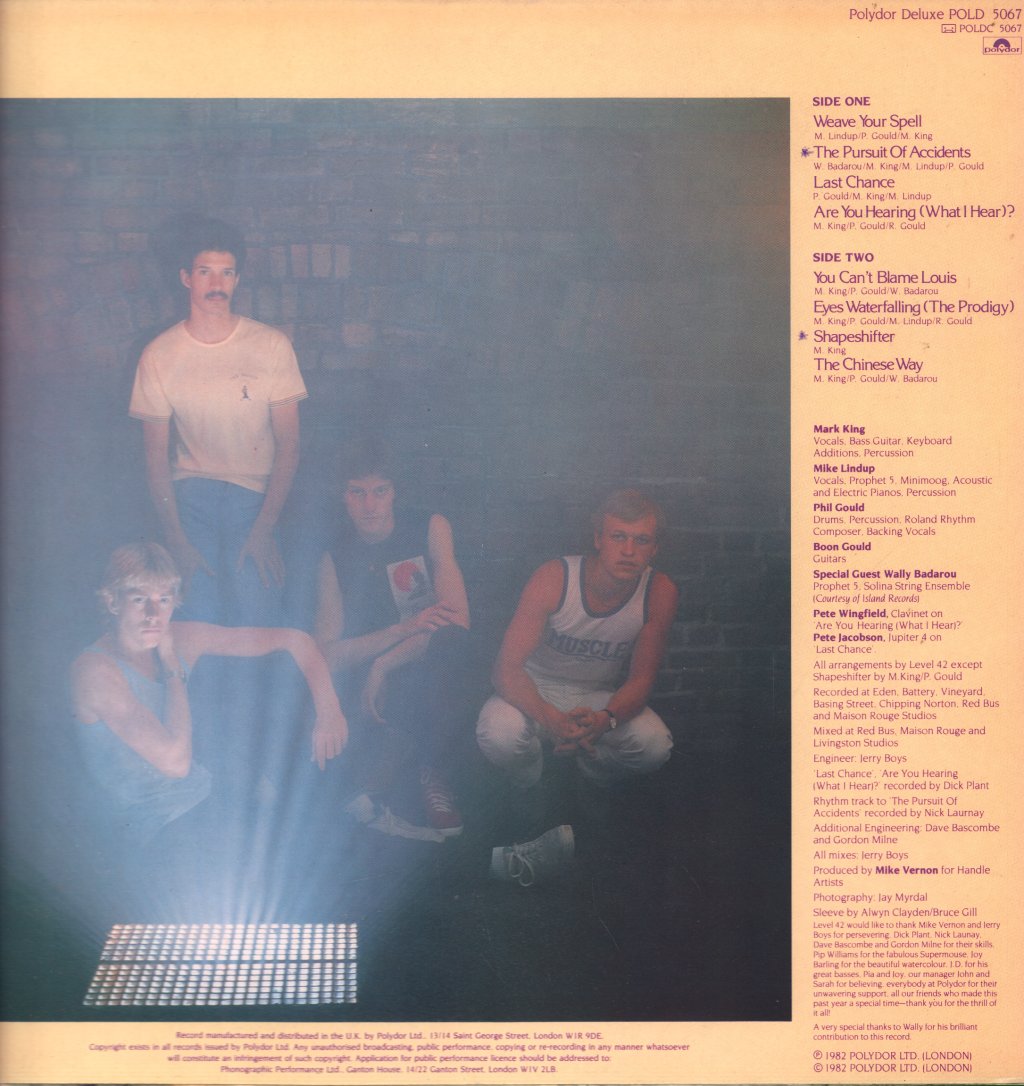 Level 42 - Pursuit Of Accidents - Lp