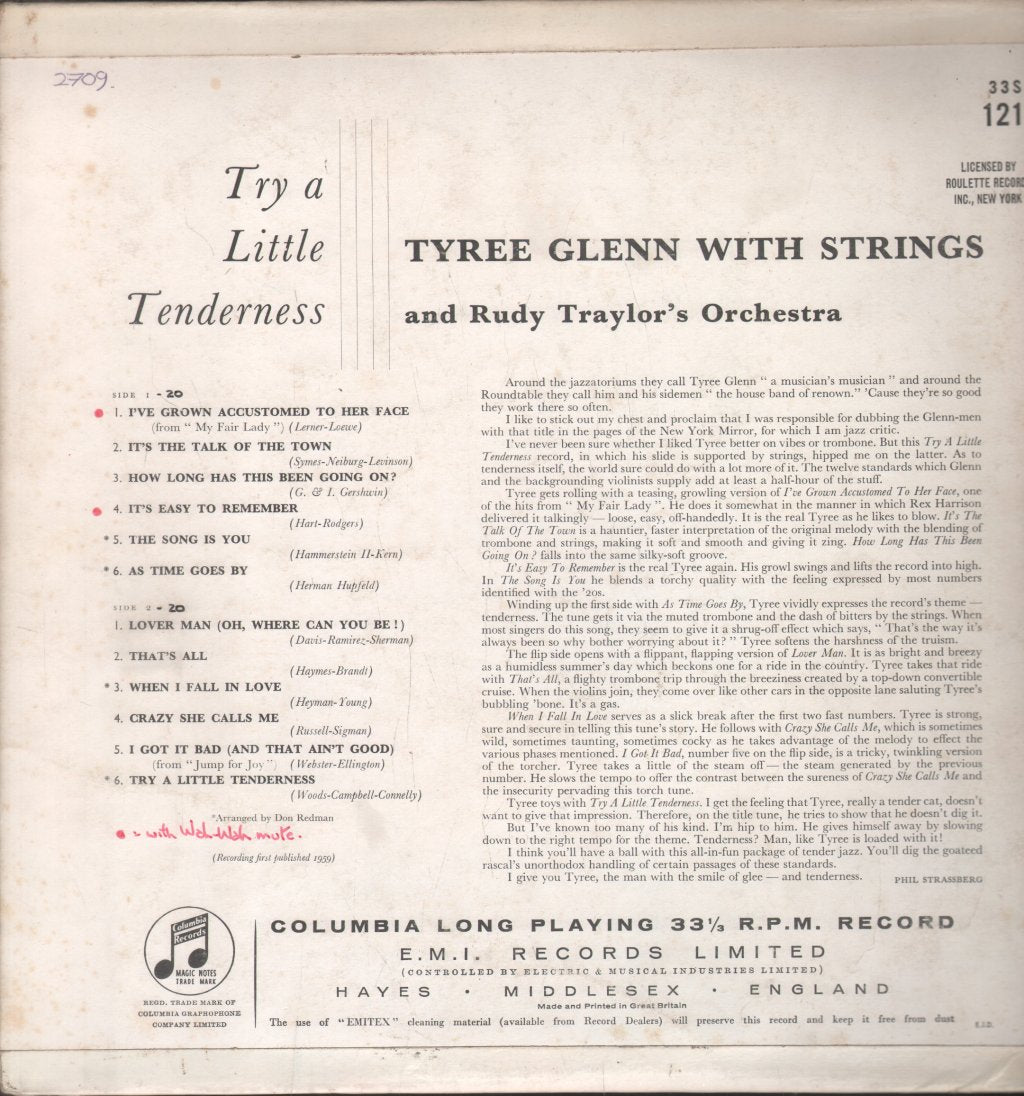 Tyree Glenn - Try A Little Tenderness - Lp