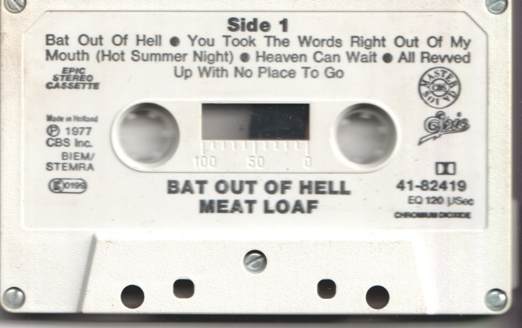 Meat Loaf - Bat Out Of Hell - Cassette