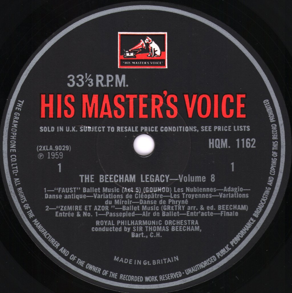 Sir Thomas Beecham - Faust Ballet Music - Lp