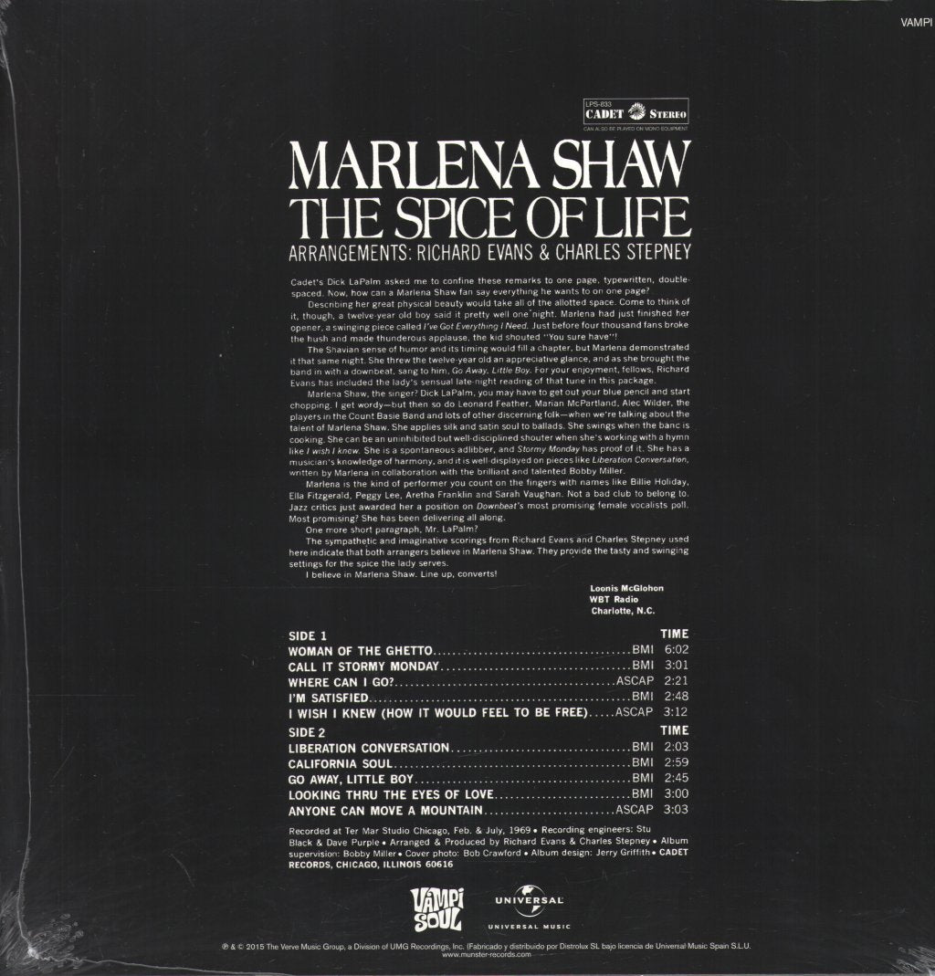 Marlena Shaw - Spice Of Life - Lp