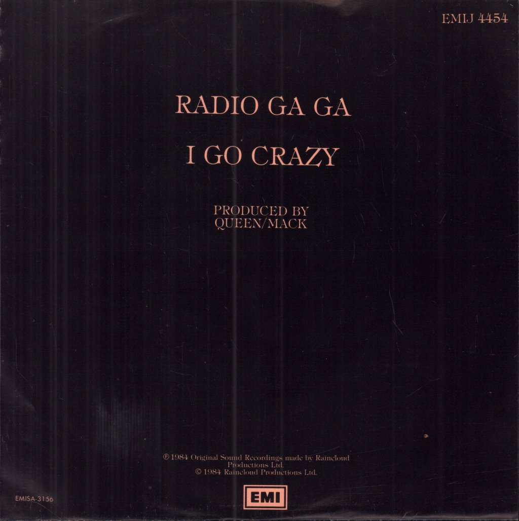 Queen - Radio Ga Ga - 7 Inch