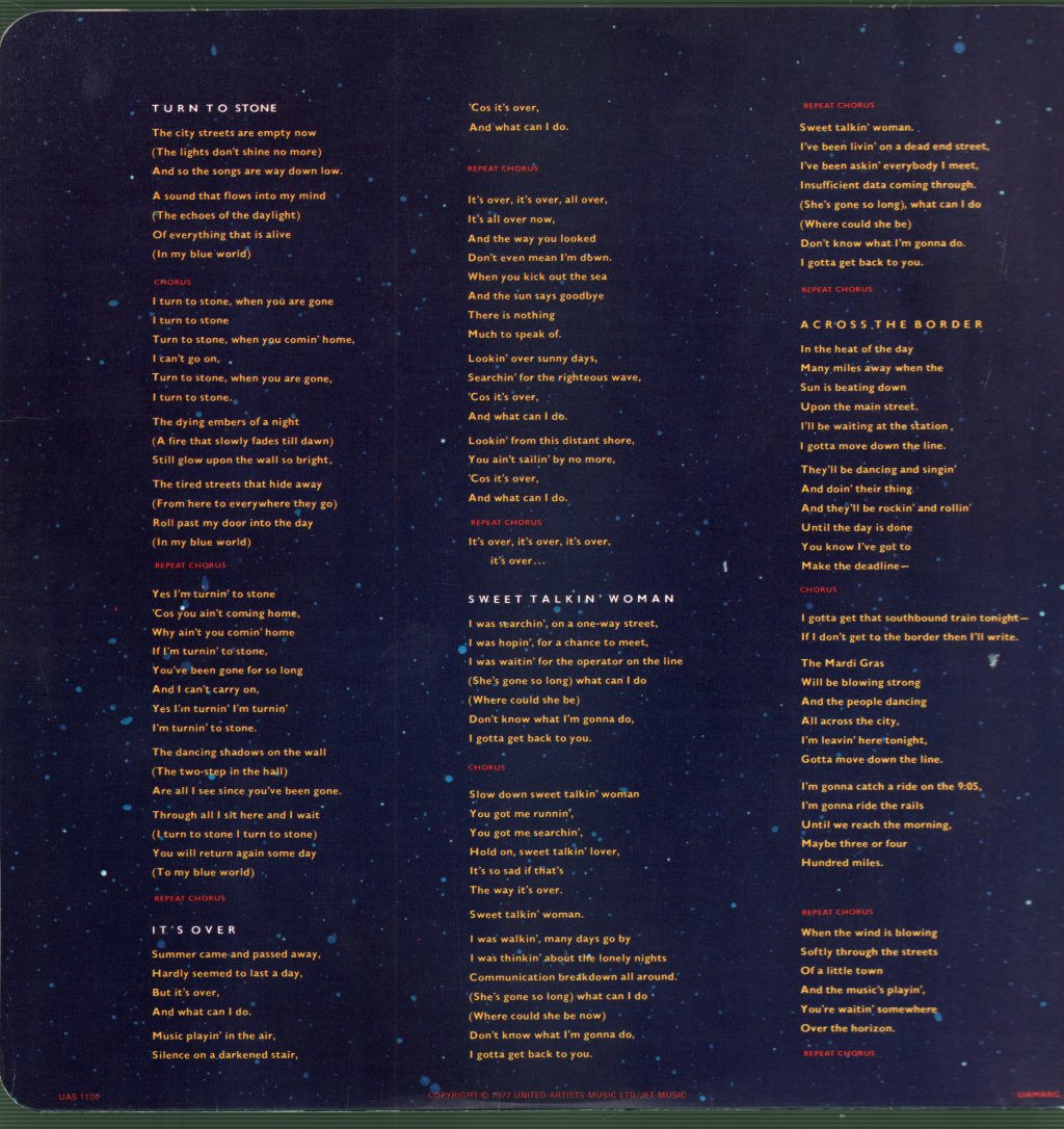 Electric Light Orchestra - Out Of The Blue - Double Lp