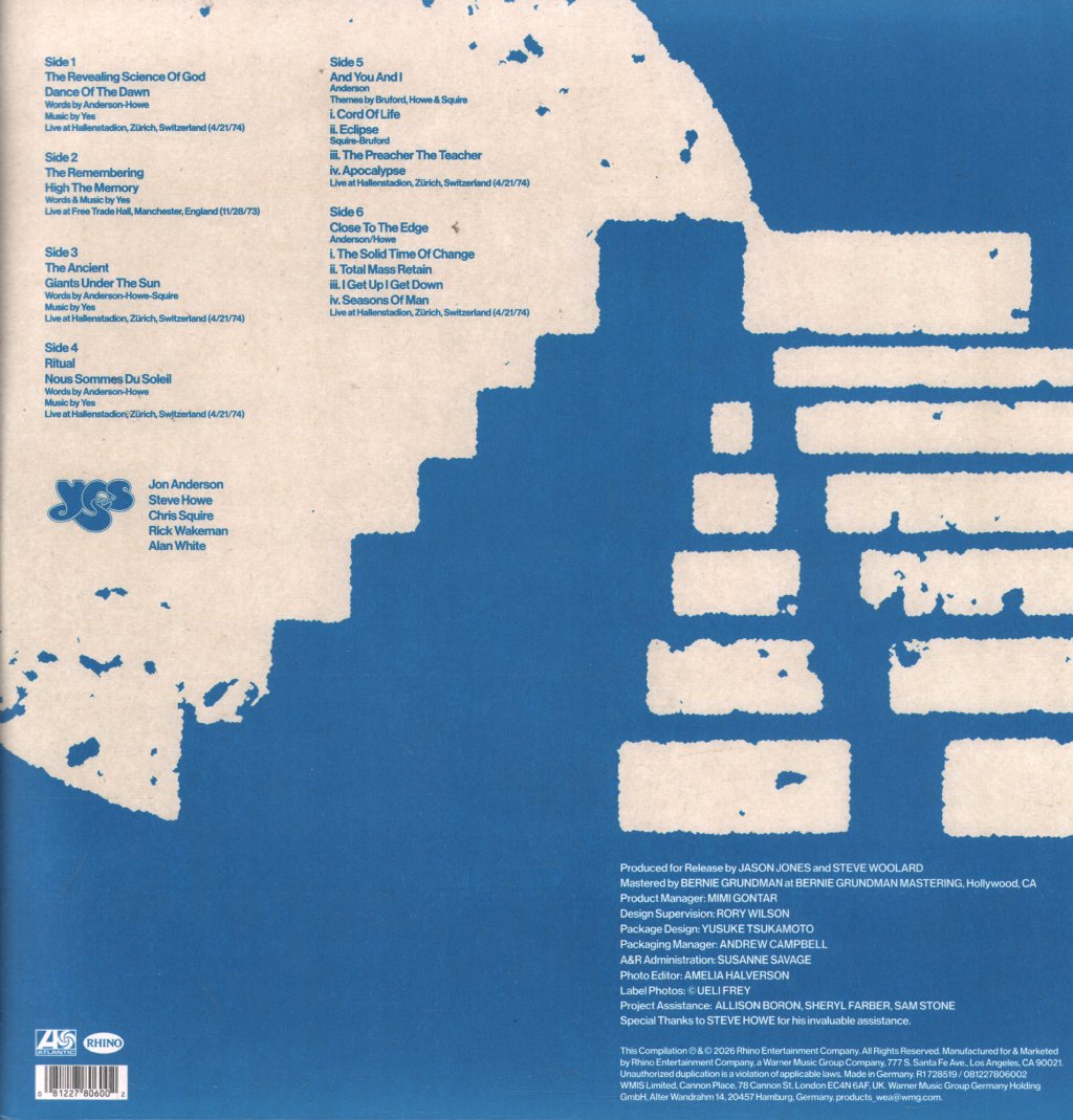 Yes - Tales From Topographic Tours - Triple Lp