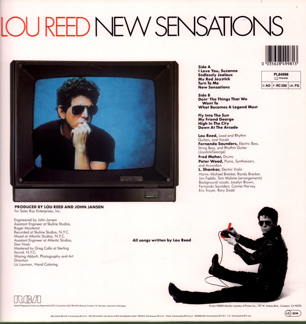 Lou Reed - New Sensations - Lp