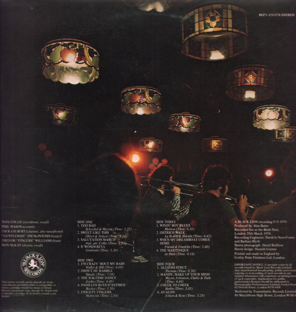 Max Collie Rhythm Aces - World Champions Of Jazz - Double Lp
