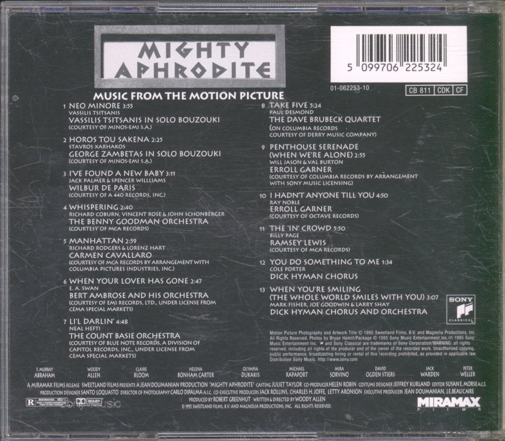 Various Artists - Mighty Aphrodite - Music From The Motion Picture - Cd