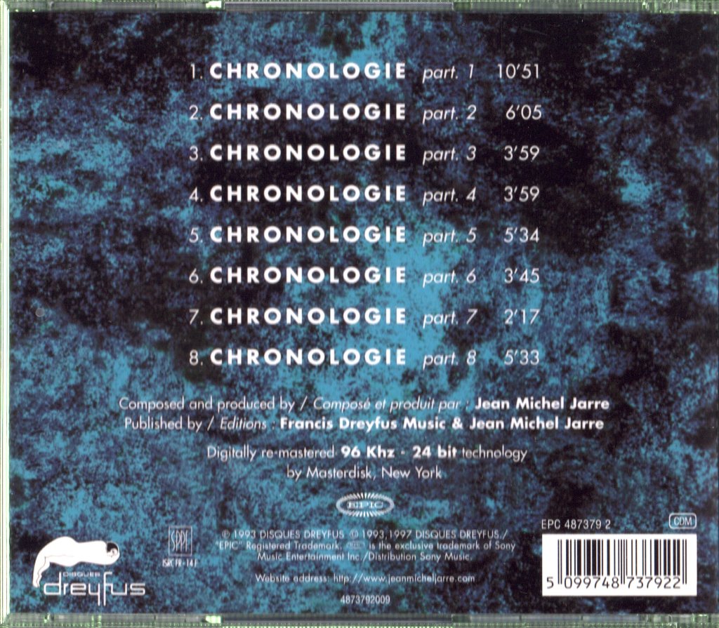 Jean-Michel Jarre - Chronologie - Cd