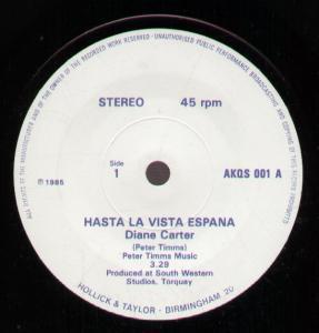 Diane Carter - Hasta La Vista Espana - 7 Inch
