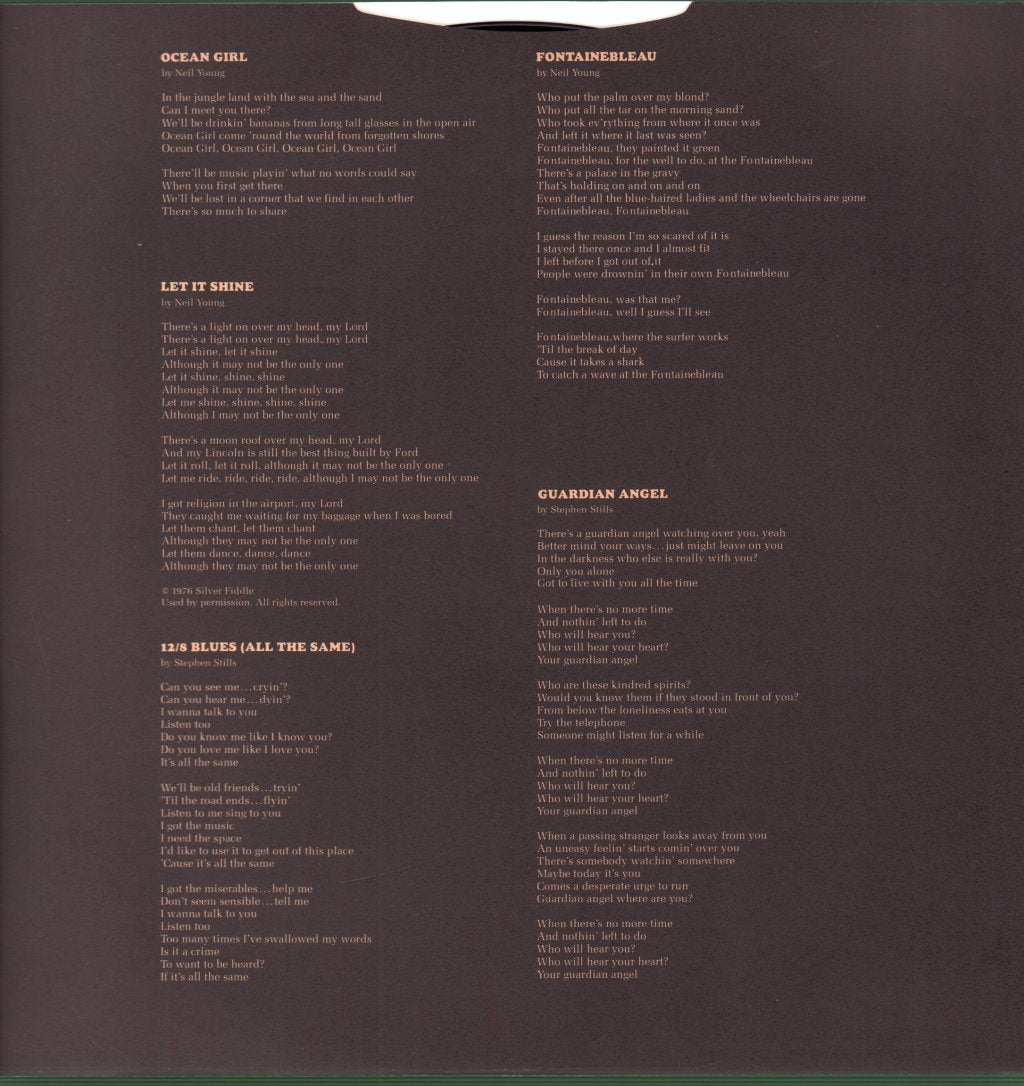 Stills Young Band - Long May You Run - Lp