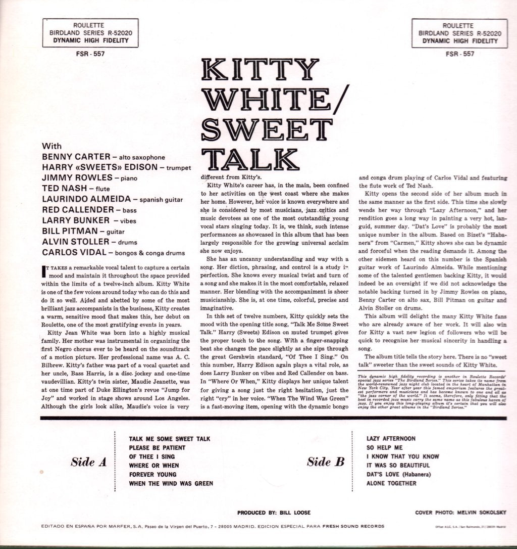 Kitty White - Sweet Talk - Lp