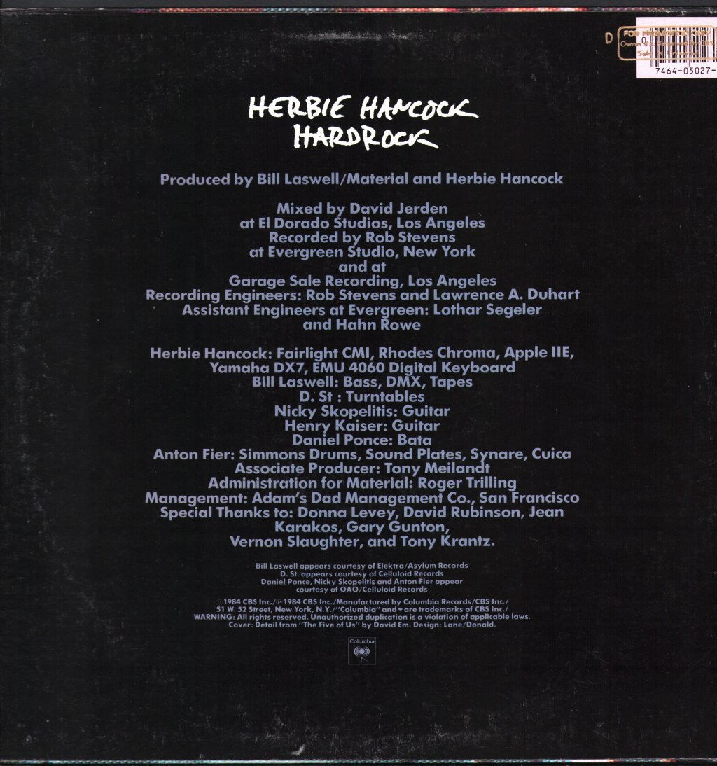 Herbie Hancock - Hardrock - 12 Inch
