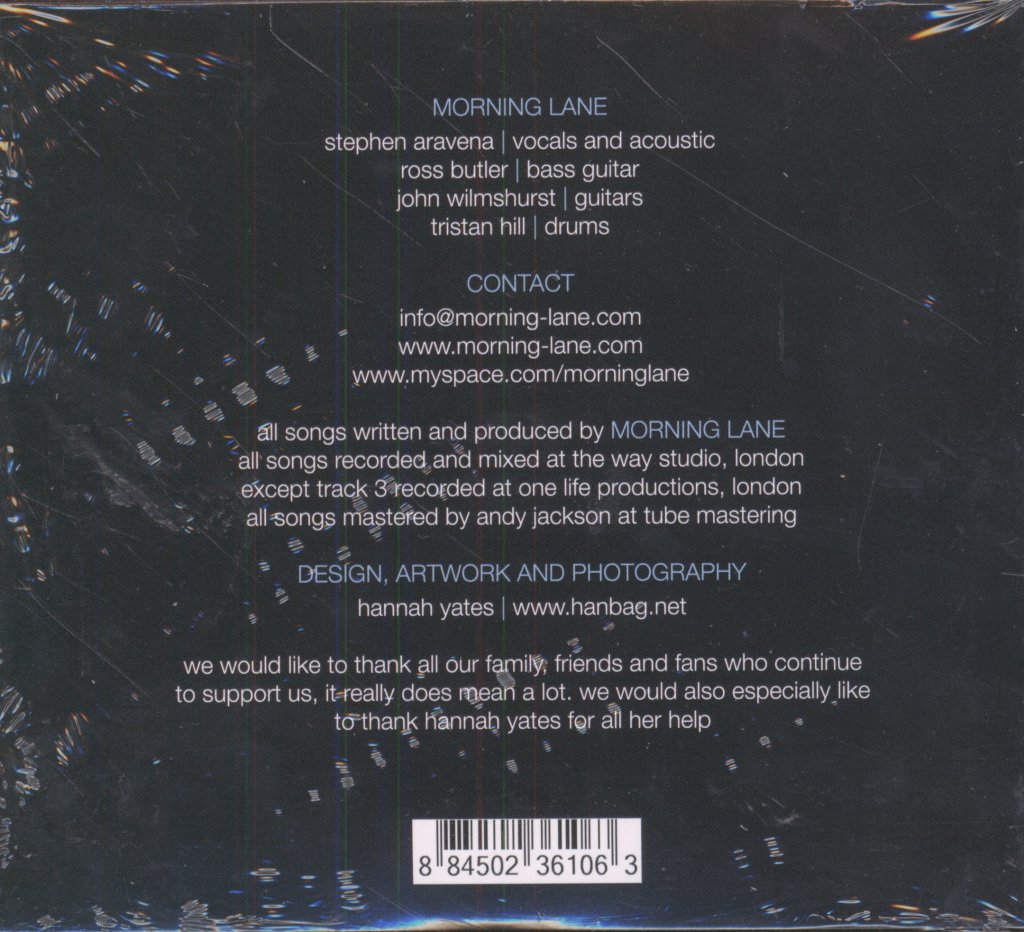 Morning Lane - Just So You Know - Cd