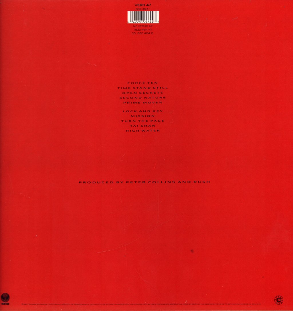 Rush - Hold Your Fire - Lp