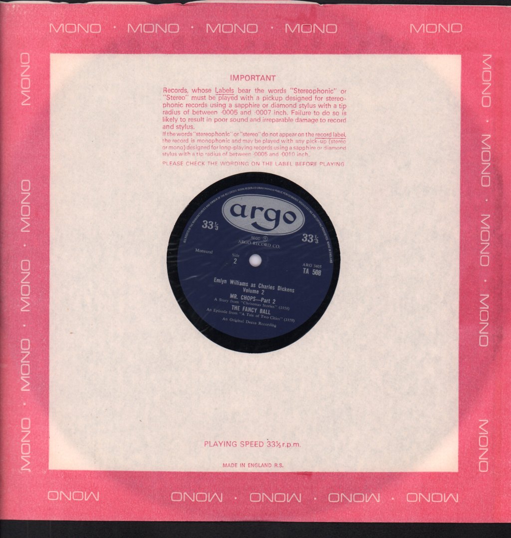 Emlyn Williams - As Charles Dickens Volume 2 - Lp