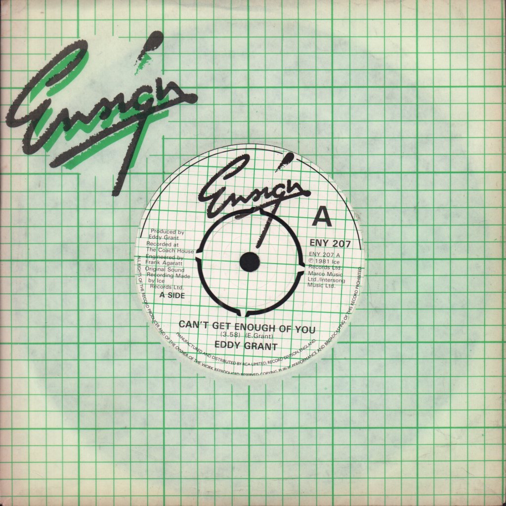 Eddy Grant - Can't Get Enough Of You - 7 Inch