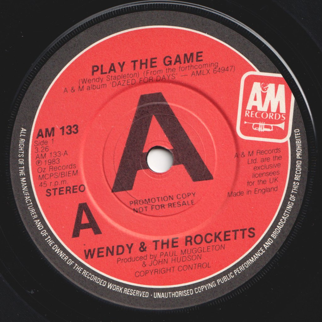Wendy And The Rocketts - Play The Game - 7 Inch