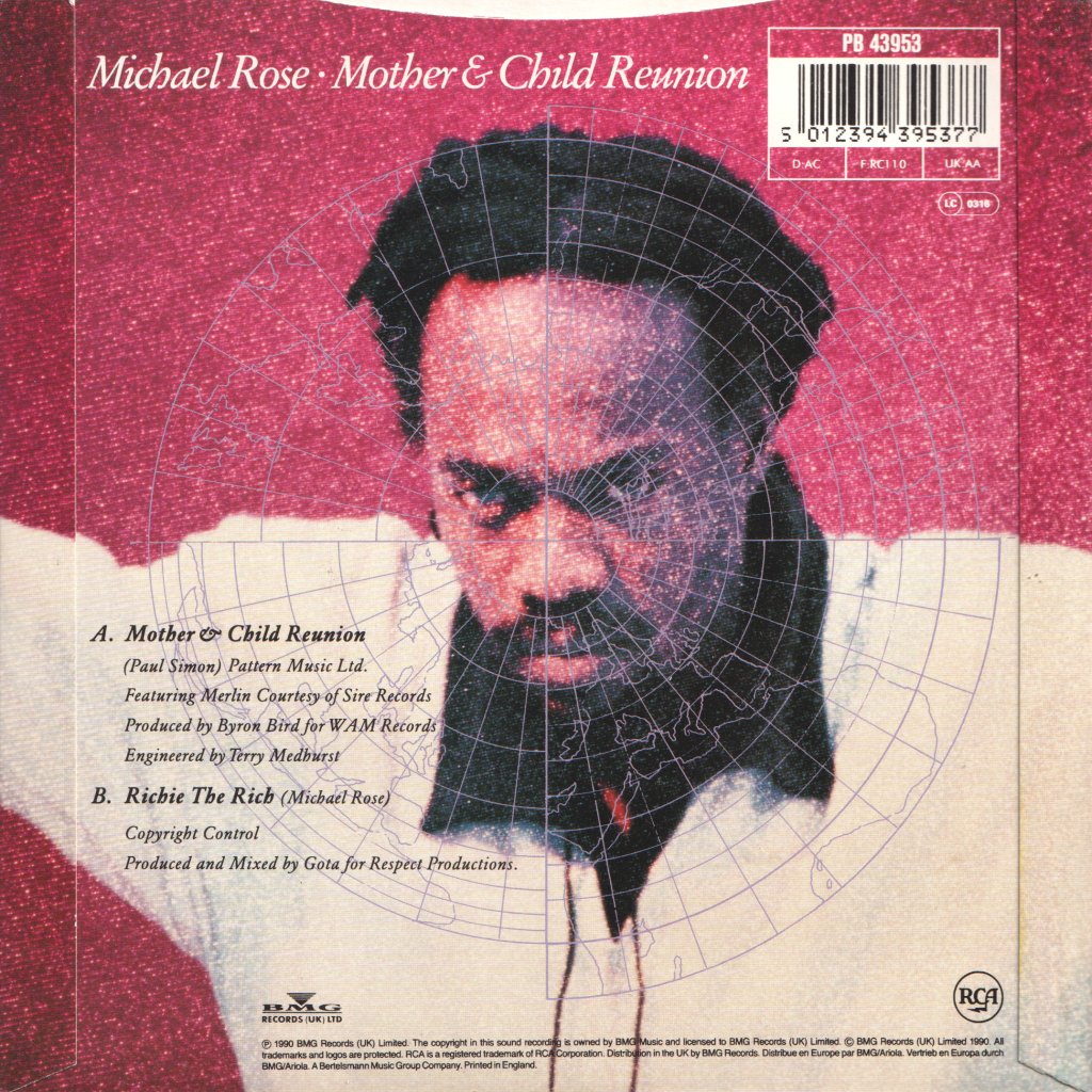 Michael Rose - Mother And Child Reunion - 7 Inch