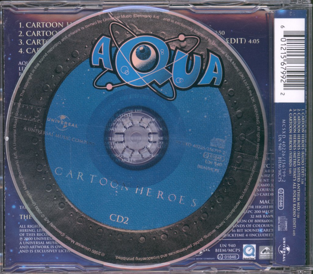 Aqua - Cartoon Heroes - Cd