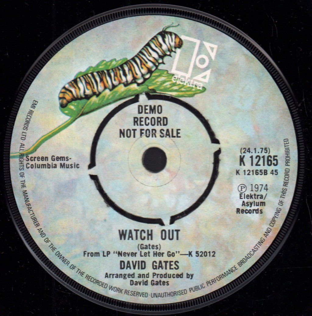 David Gates - Never Let Her Go - 7 Inch