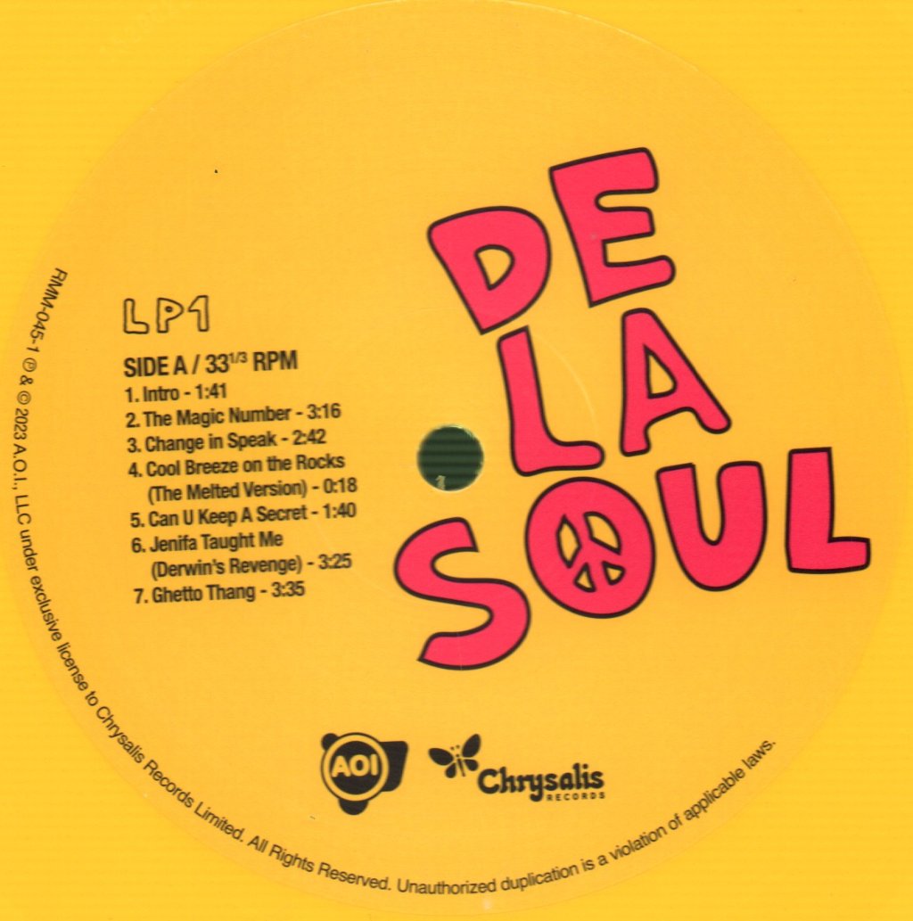 De La Soul - 3 Feet High And Rising (Yellow Vinyl) - Double Lp