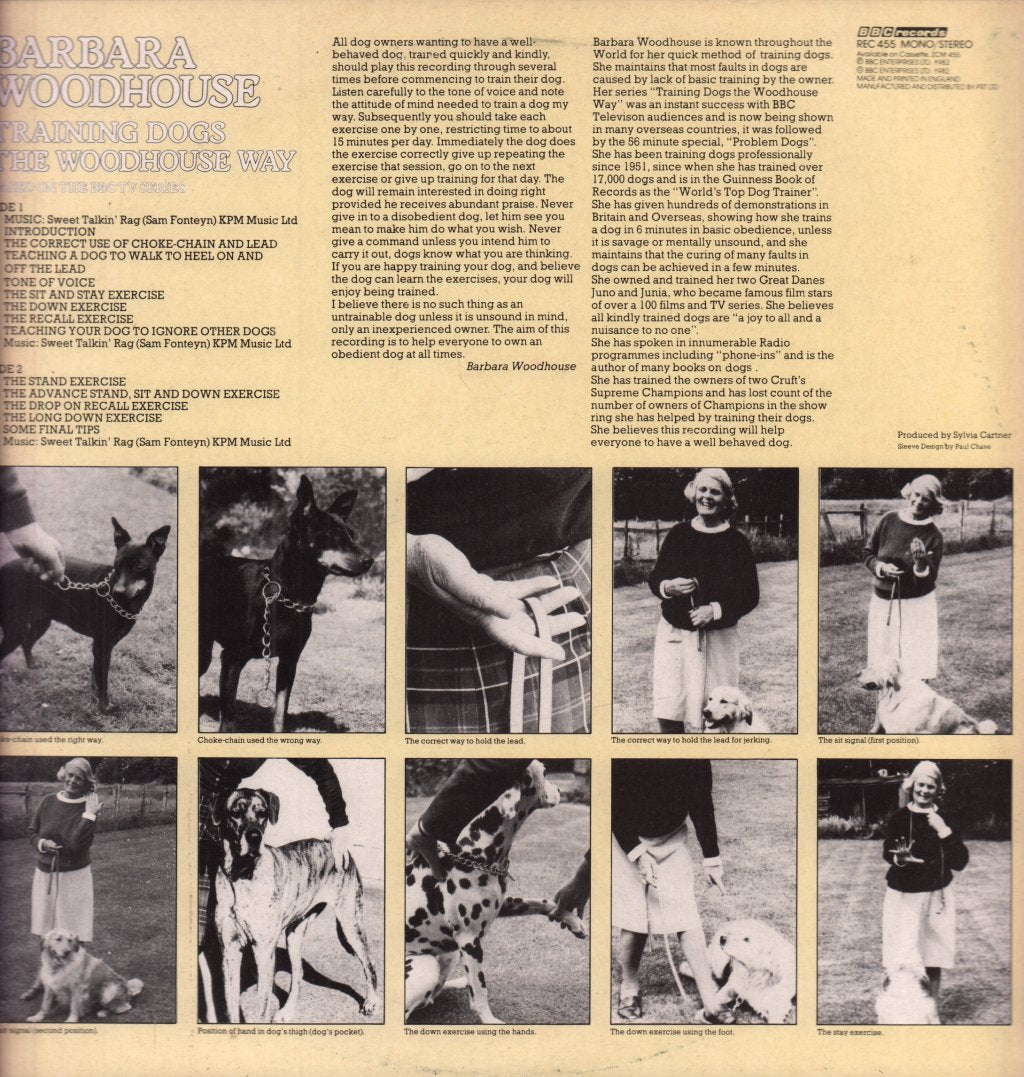Barbara Woodhouse - Training Dogs The Woodhouse Way - Lp