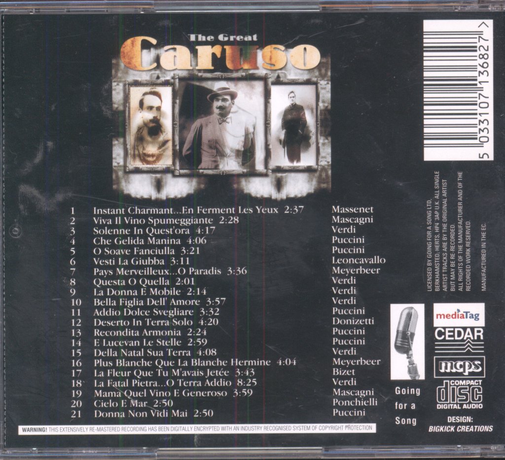 Enrico Caruso - Great Caruso - Cd