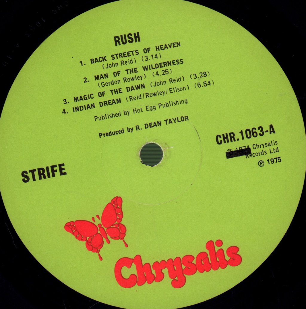 Strife (Rock) - Rush - Lp