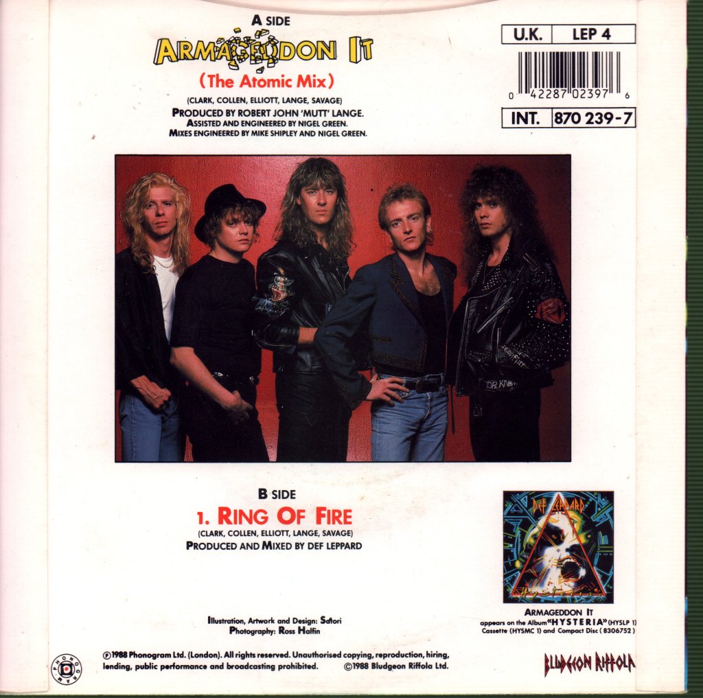 Def Leppard - Armageddon It - 7 Inch