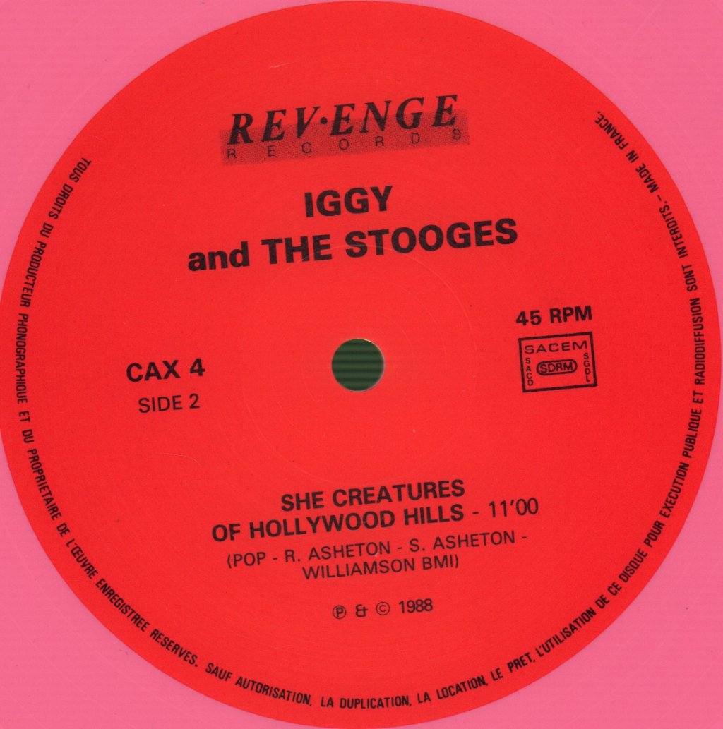 Iggy And The Stooges - She Creatures Of Hollywood Hills - 12 Inch