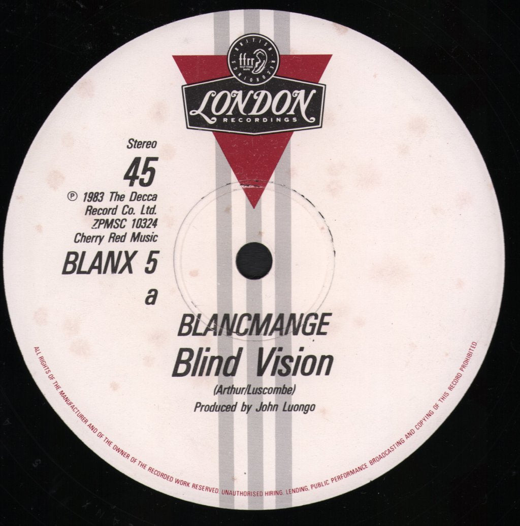 Blancmange - Blind Vision - 12 Inch