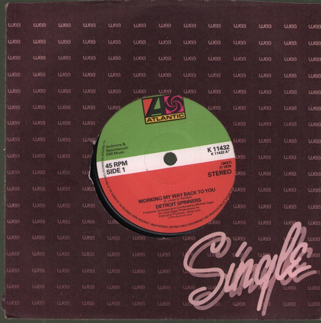 Detroit Spinners - Working My Way Back To You - 7 Inch