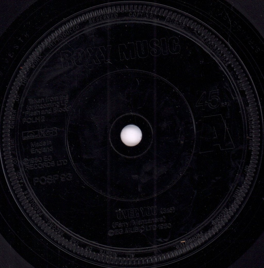 Roxy Music - Over You - 7 Inch