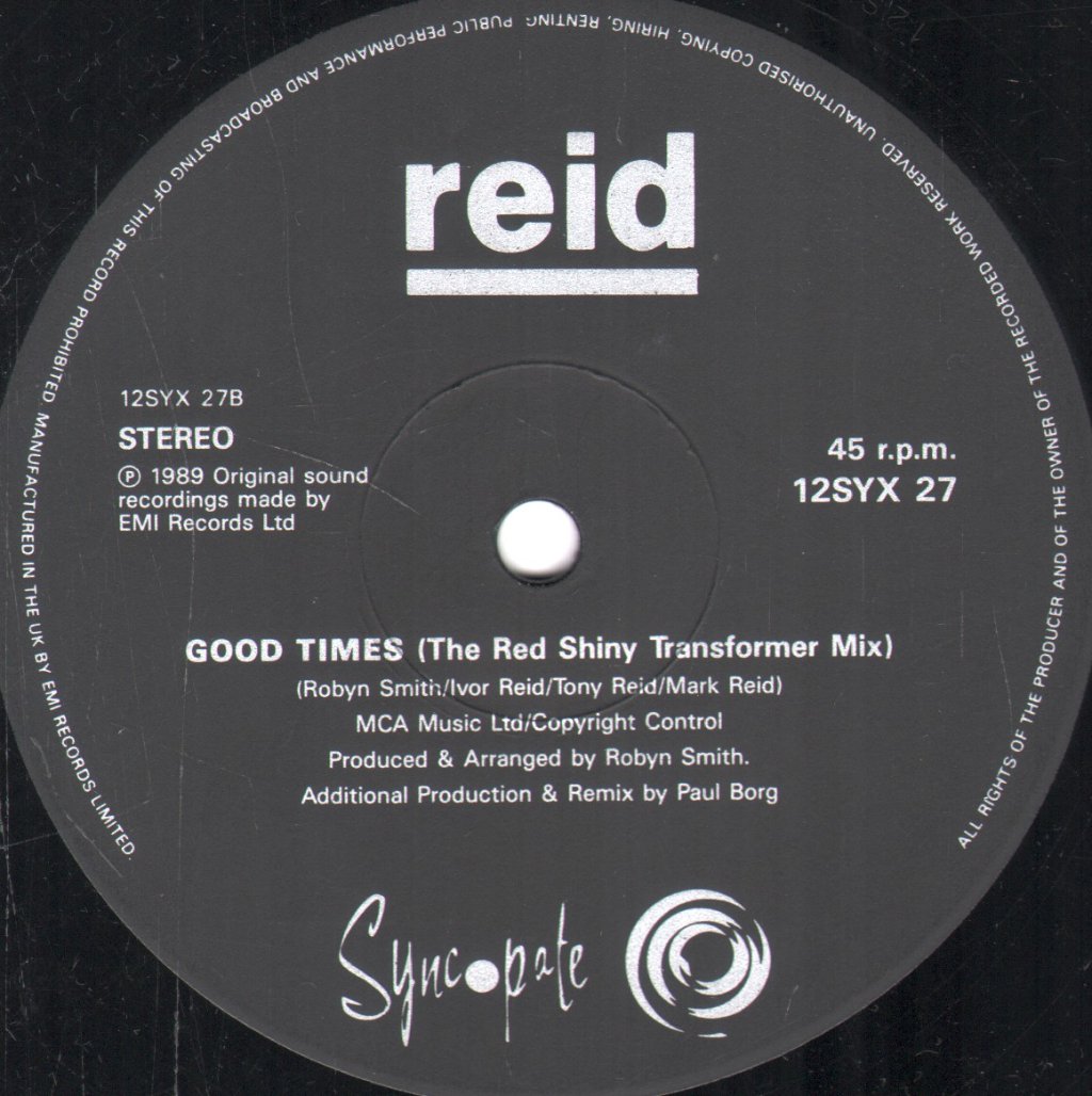 Reid - Good Times (Remix) - 12 Inch