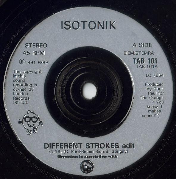 Isotonik - Different Strokes - 7 Inch