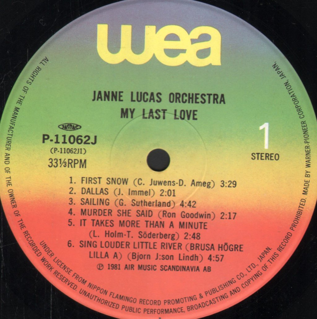 Janne Lucas - My Last Love - Lp