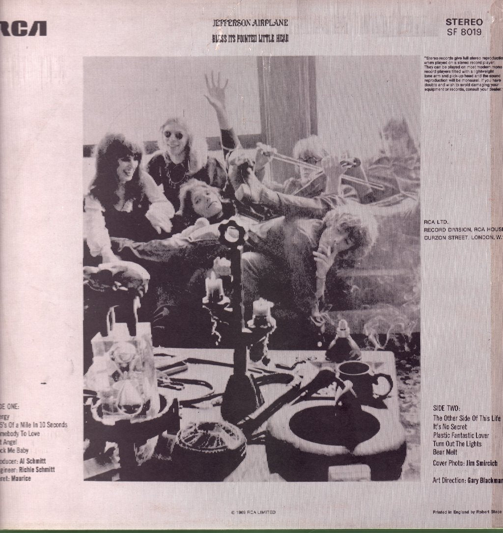 Jefferson Airplane - Bless It's Pointed Little Head - Lp