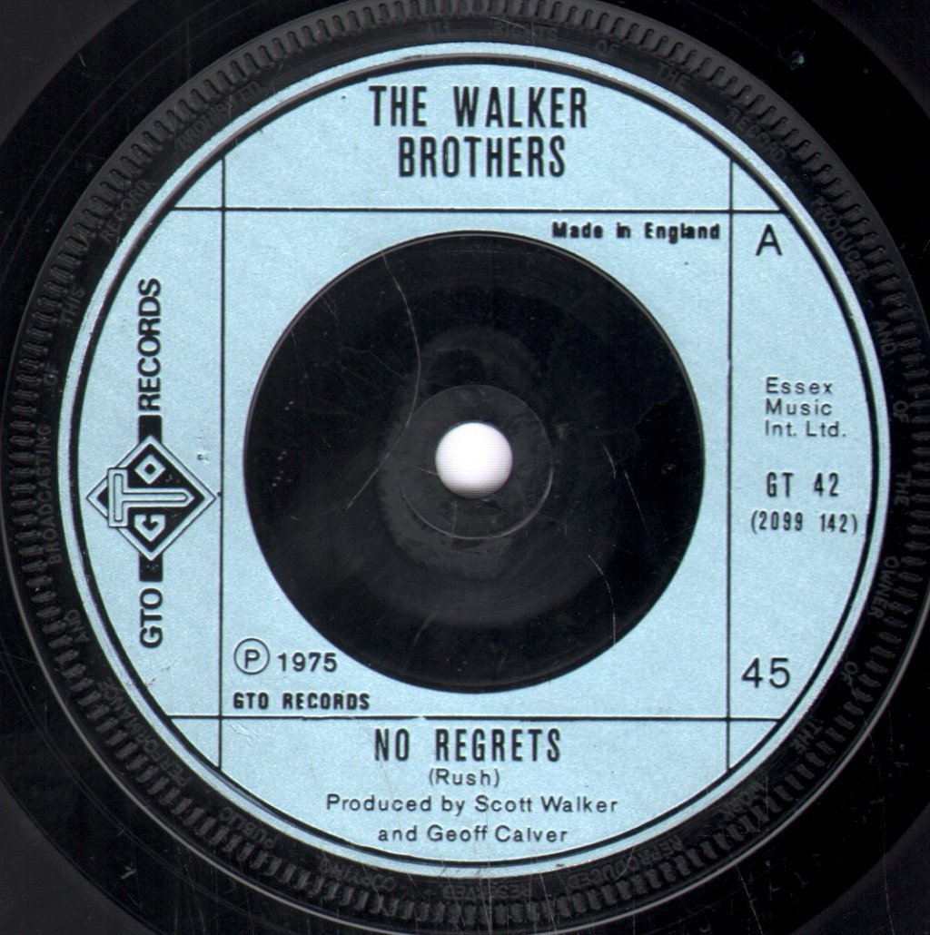 Walker Brothers - No Regrets - 7 Inch