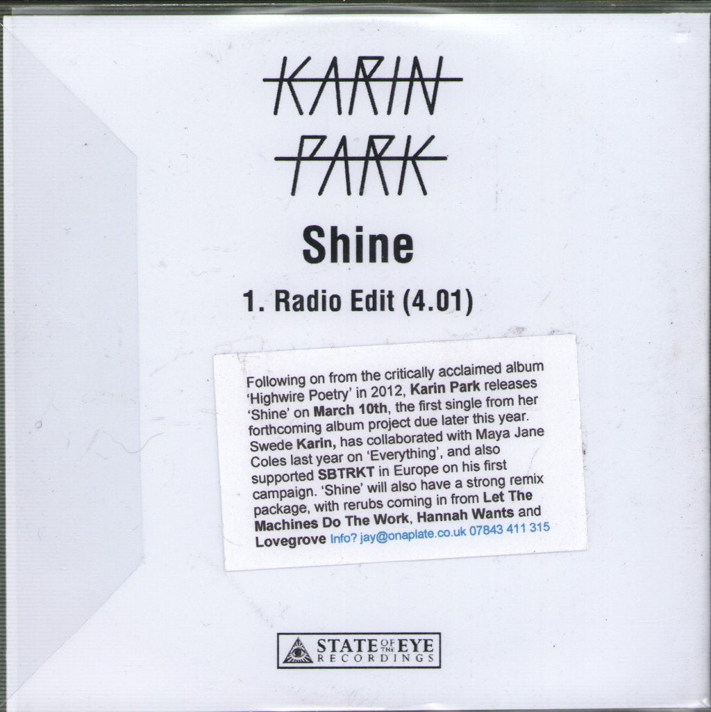 Karin Park - Shine - Cdr