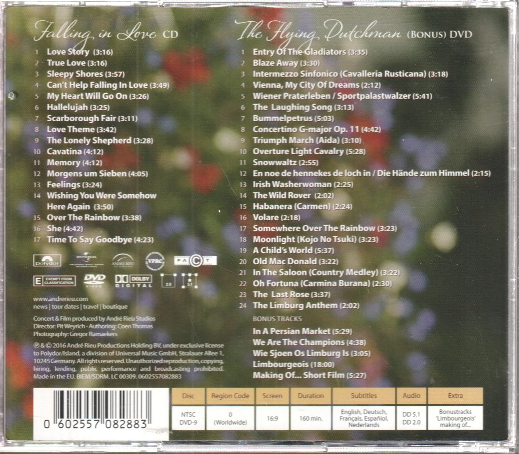 André Rieu - Falling In Love - Cd/Dvd