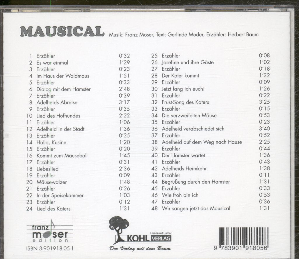 Franz Moser, Gerlinde Moder - Mausical - Cd