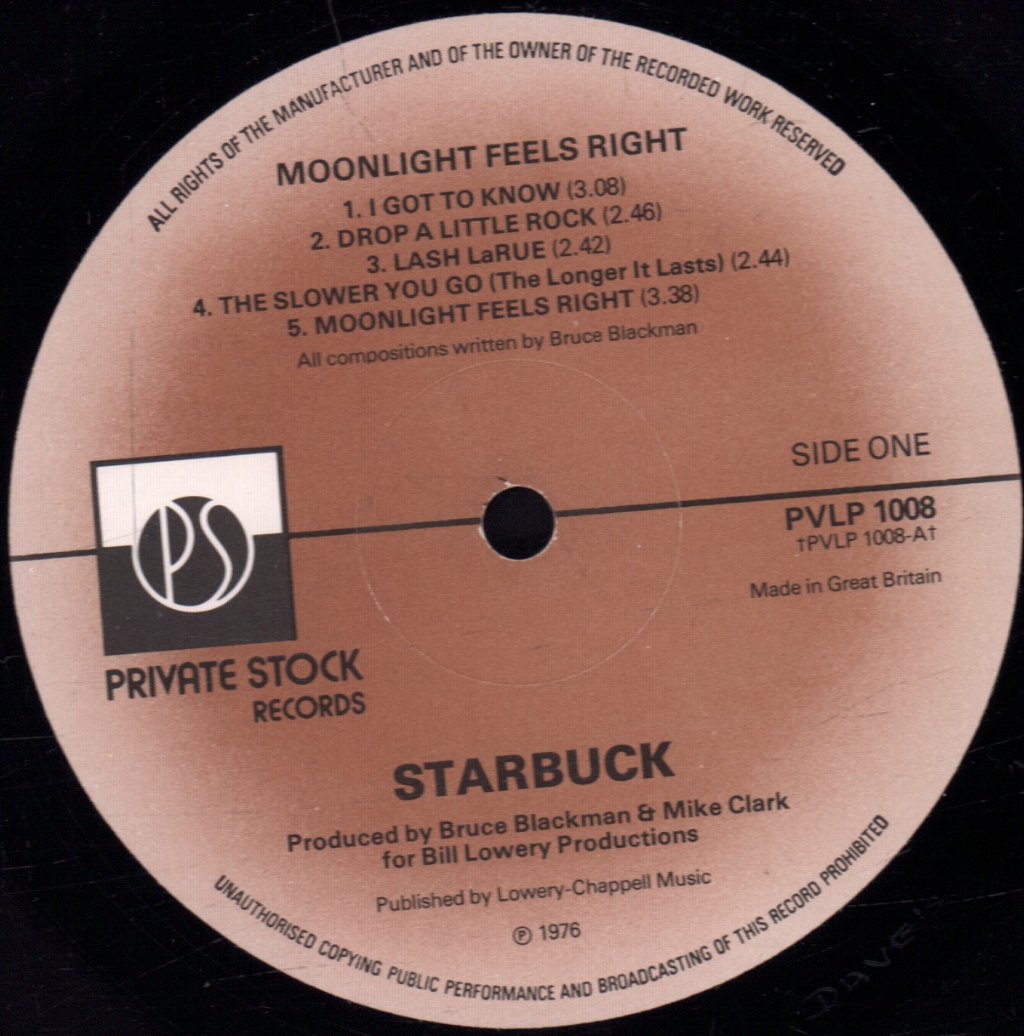 Starbuck - Moonlight Feels Right - Lp