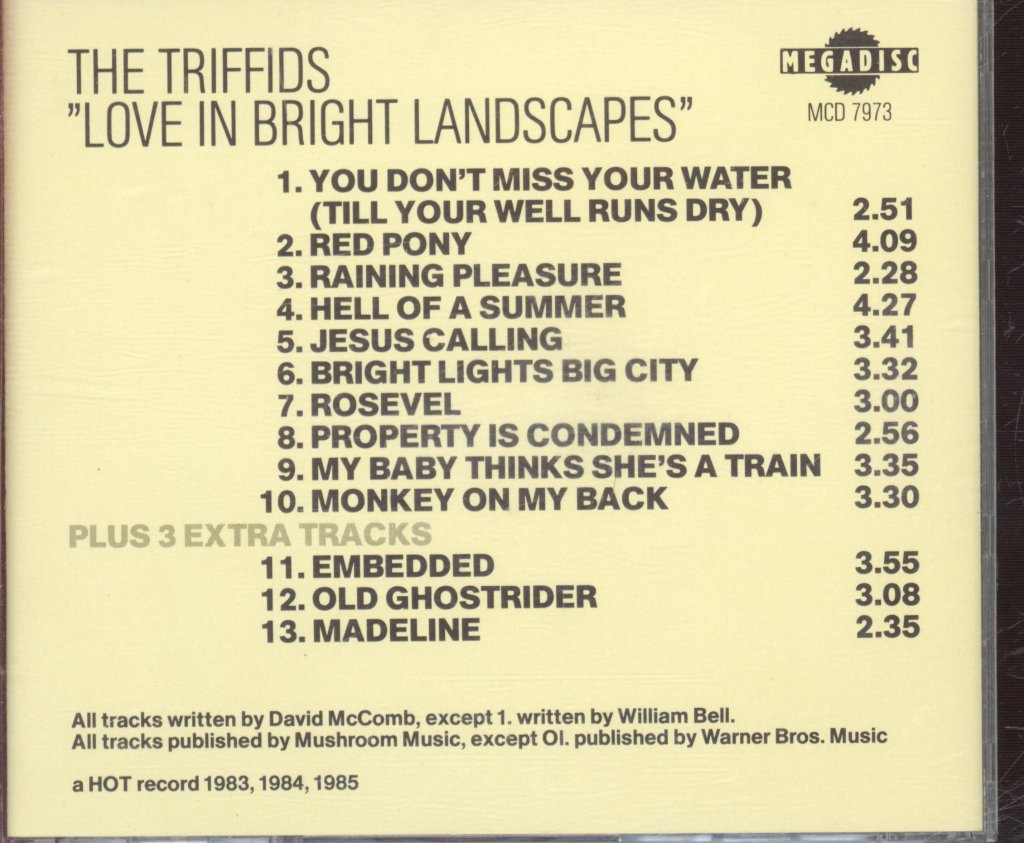 Triffids - Love In Bright Landscapes - Cd