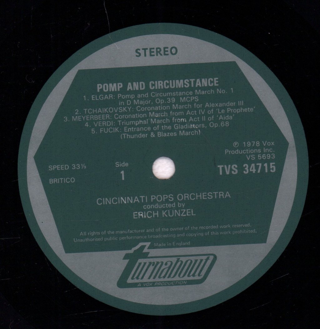 Cincinnati Pops Orchestra - Pomp & Circumstance - Lp