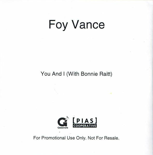 Foy Vance With Bonnie Raitt - You And I - Cdr