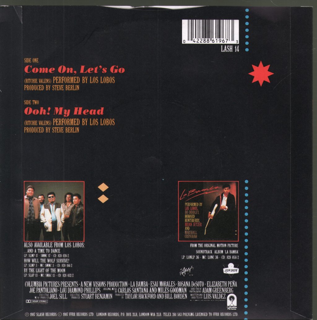 Los Lobos - Come On Let's Go - 7 Inch