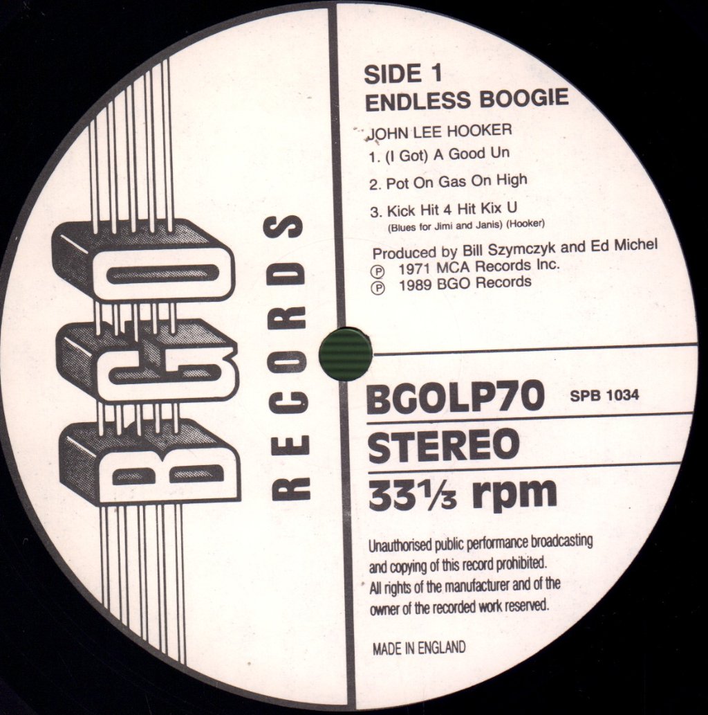 John Lee Hooker - Endless Boogie - Lp