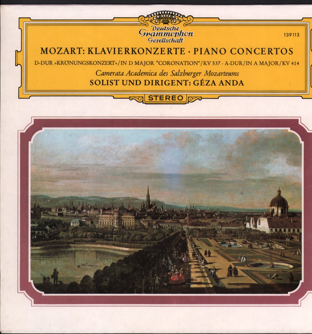Geza Anda - Mozart - Piano Concertos - Lp