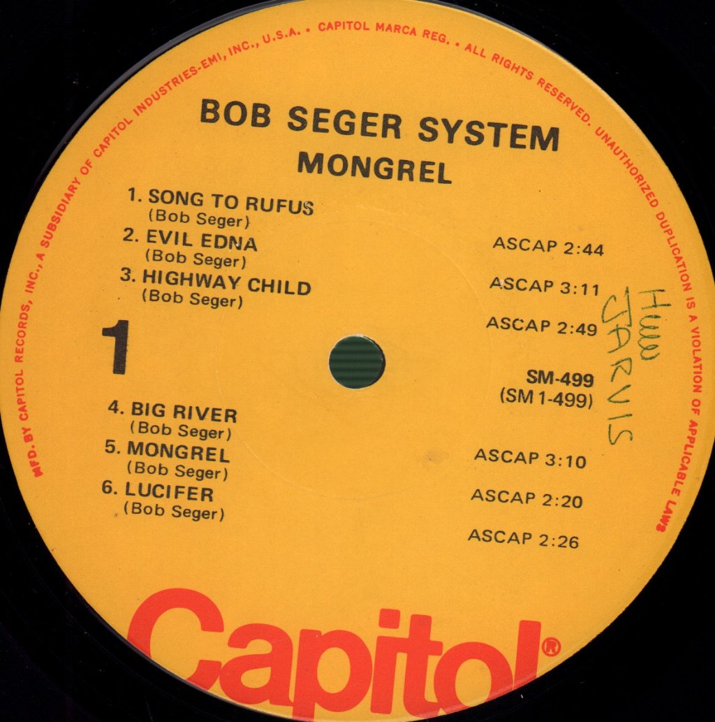 Bob Seger System - Mongrel - Lp